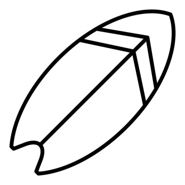 Vector Design Illustration Surfboard Icon Style