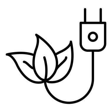 Vector Design Illustration Green Energy Icon Style