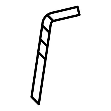 Vector Design Illustration Metal Straw Icon Style