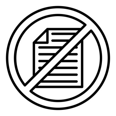 Vector Design Illustration Paperless Icon Style