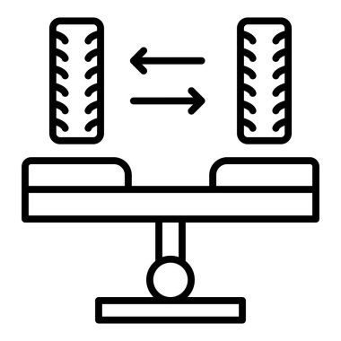 Vector Design Illustration Balancing Icon Style