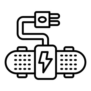 Vector Design Illustration Electric Skateboard Icon Style