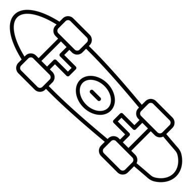 Vector Design Illustration Longboard Icon Style