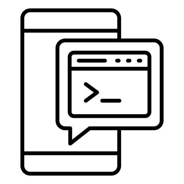 Vector Design Illustration Command Line Icon Style