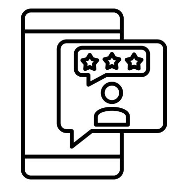 Vector Design Illustration Customer Rating Icon Style