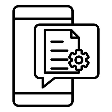 Vector Design Illustration Document Settings Icon Style