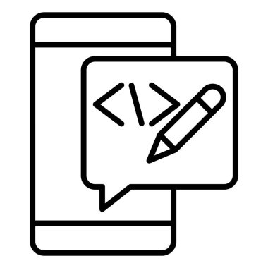Vector Design Illustration Edit Code Icon Style