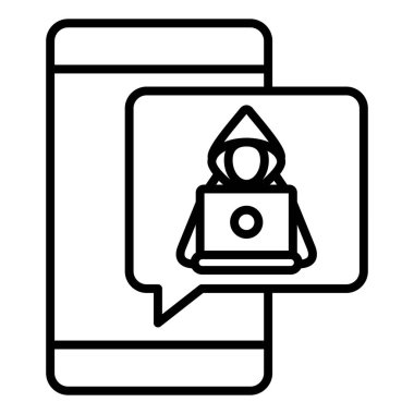 Vector Design Illustration Hacker Icon Style