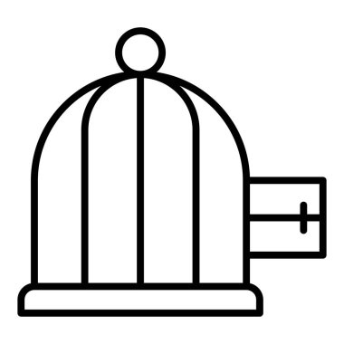 Vector Design Illustration Cage Icon Style