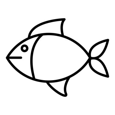 Vector Design Illustration Fish Icon Style