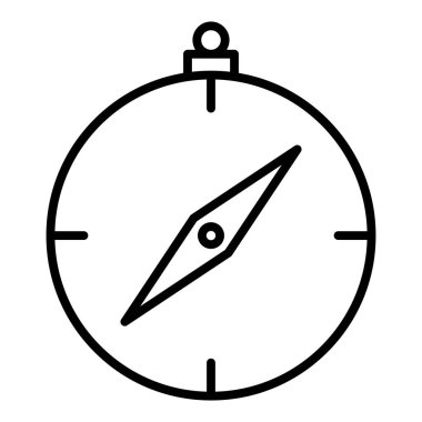 Vector Design Illustration Compass Icon Style