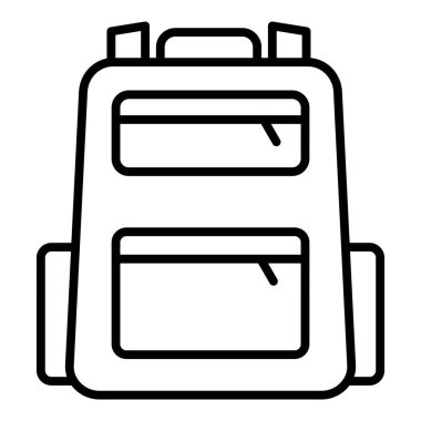 Vector Design Illustration School Bag Icon Style