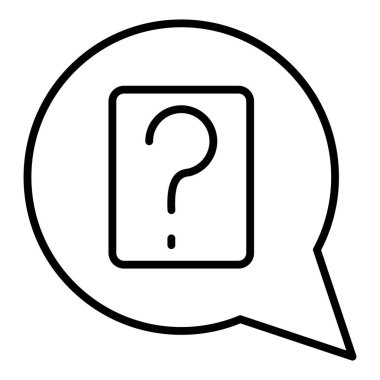 Vector Design Illustration Question Icon Style