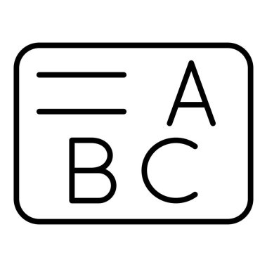 Vector Design Illustration School Letter Icon Style