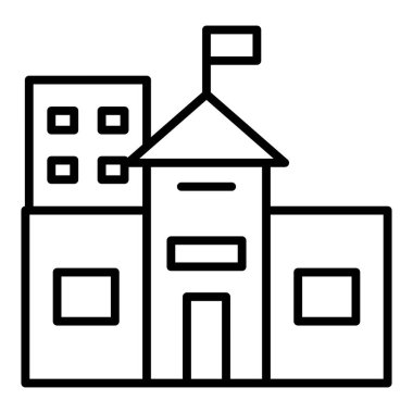 Vector Design Illustration University Icon Style