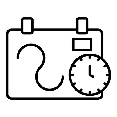 Vector Design Illustration Flexible Schedule Icon Style