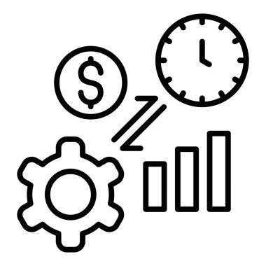 Vector Design Illustration Productivity Icon Style