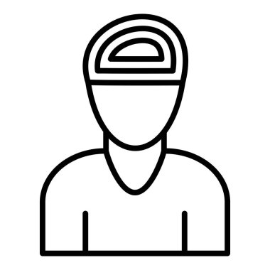 Vector Design Illustration Psychosis Icon Style