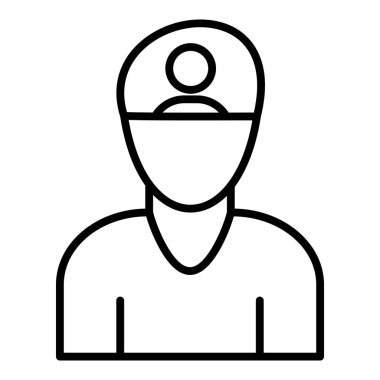 Vector Design Illustration Schizophrenia Icon Style