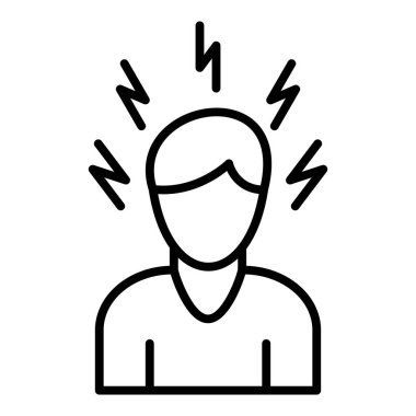 Vector Design Illustration Stress Icon Style