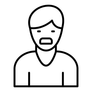 Vector Design Illustration Choking Feeling Icon Style