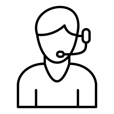 Vector Design Illustration Customer Service Icon Style