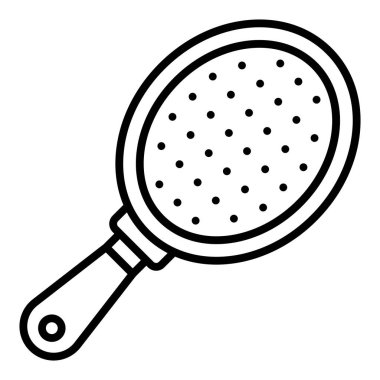 kitchen utensil icon. outline magnifying glass vector illustration for web design isolated on white background