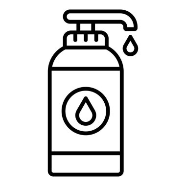 oil pump icon. outline illustration of water bottle vector icons for web