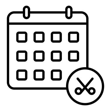 Takvim simgesi vektör illüstrasyonu