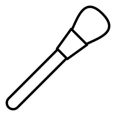 vector illustration of single isolated icon of microphone
