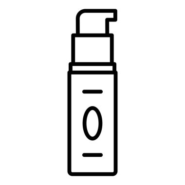 tube icon. outline illustration of cosmetic bottle vector line icons for web