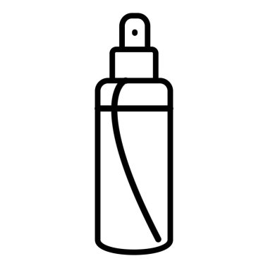 perfume bottle icon. outline illustration of cosmetic tube vector icons for web