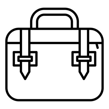 Çanta. Web simgesi basit illüstrasyon