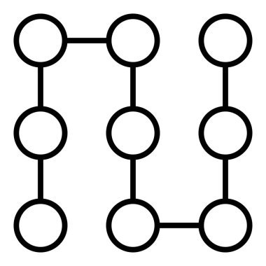Molekül simgesi vektör illüstrasyonu