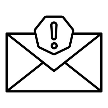 E-posta. Web simgesi basit illüstrasyon