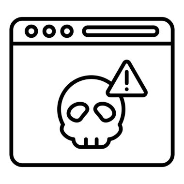 Virüs Simgesi, vektör illüstrasyonu