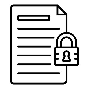 Belge. Web simgesi basit illüstrasyon