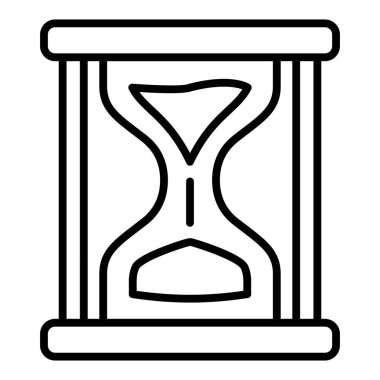 kum saati ikonu vektör illüstrasyonu