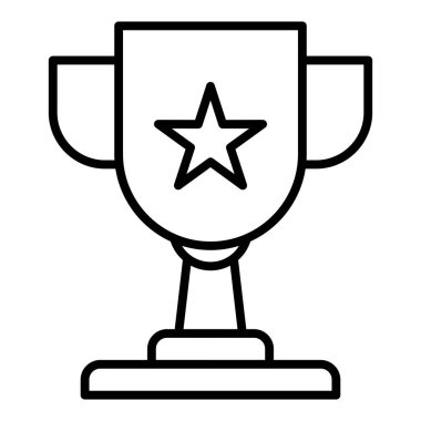 kupa simgesi vektör illüstrasyonu