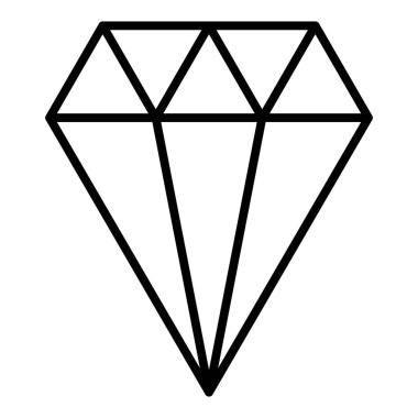 Elmas. Web simgesi basit tasarım