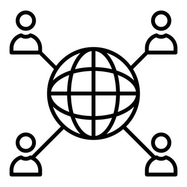 genel ağ vektör simgesi