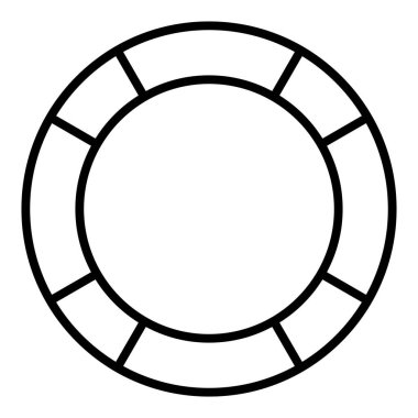 Can simidi simgesi. Web için yüzme havuzu vektör simgelerinin özet çizimi