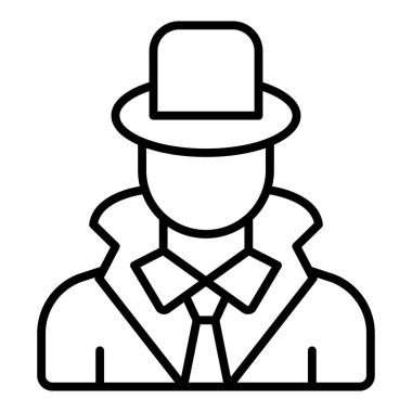 Bir insan simgesinin vektör illüstrasyonu