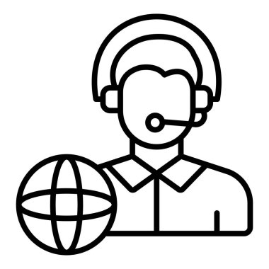 Küresel Destek. Web simgesi