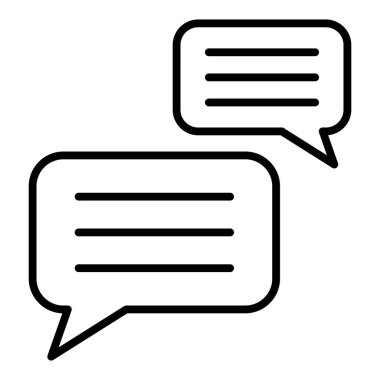 Sohbet kabarcığı vektör illüstrasyonu