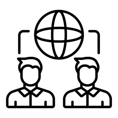 genel ağ simgesi çizimi