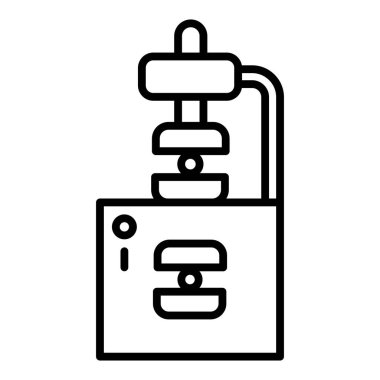 Kahve makinesi ikonu. Web için bira vektör simgelerinin özet çizimi