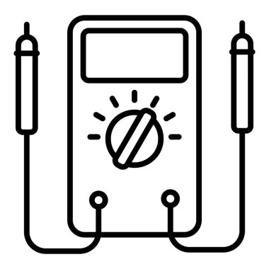 electric power supply icon. outline illustration of gas heater vector icons for web