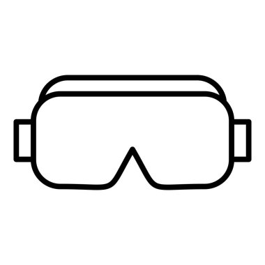 gözlük simgesinin vektör illüstrasyonu