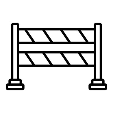 bariyer simgesi vektör illüstrasyonu